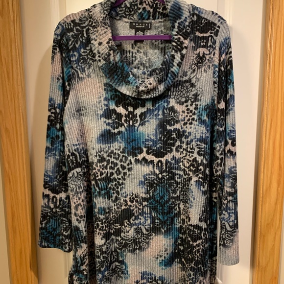 NWOT - GRACE plus size cowl neck tunic - Picture 1 of 4